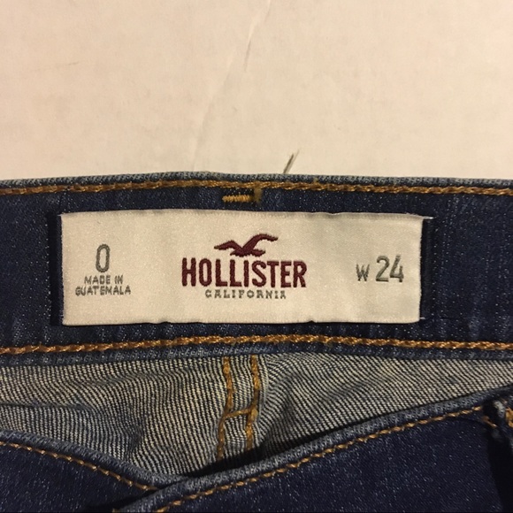 Hollister Distress Jean Women 0/24 Short Pants - Picture 2 of 7